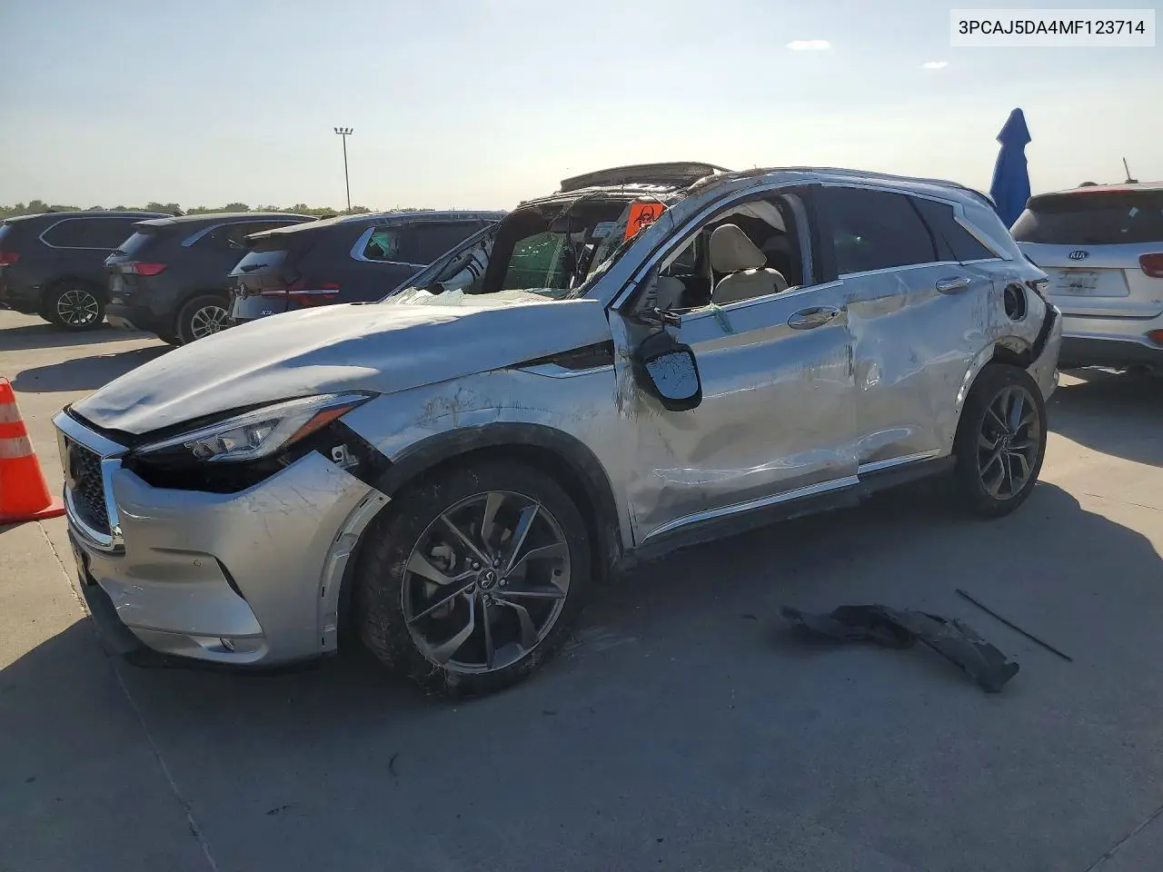 2021 Infiniti Qx50 Autograph VIN: 3PCAJ5DA4MF123714 Lot: 60082686