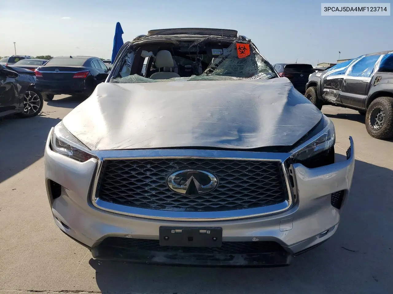 2021 Infiniti Qx50 Autograph VIN: 3PCAJ5DA4MF123714 Lot: 60082686