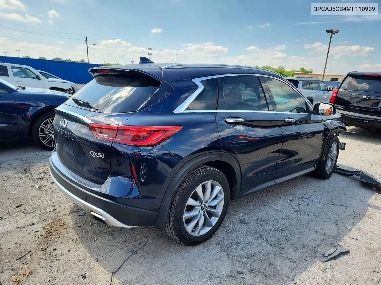 2021 Infiniti Qx50 Essential VIN: 3PCAJ5CB4MF110939 Lot: 60118706