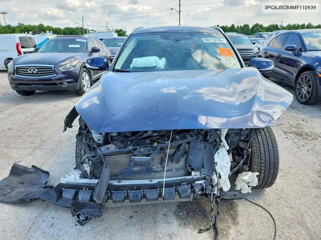 2021 Infiniti Qx50 Essential VIN: 3PCAJ5CB4MF110939 Lot: 60118706