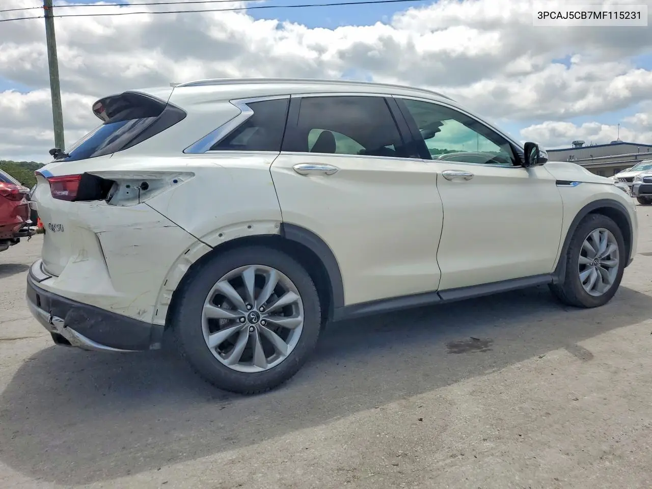 2021 Infiniti Qx50 Essential VIN: 3PCAJ5CB7MF115231 Lot: 61685686
