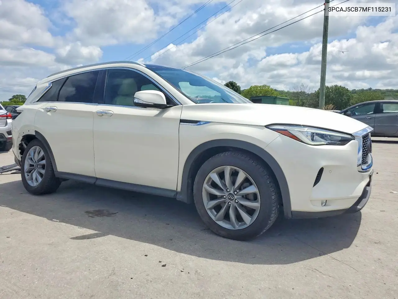 2021 Infiniti Qx50 Essential VIN: 3PCAJ5CB7MF115231 Lot: 61685686