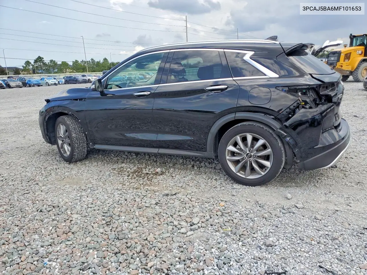 2021 Infiniti Qx50 Luxe VIN: 3PCAJ5BA6MF101653 Lot: 85608915