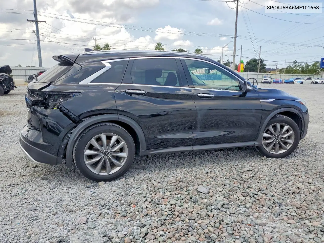 2021 Infiniti Qx50 Luxe VIN: 3PCAJ5BA6MF101653 Lot: 85608915