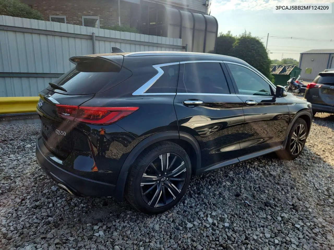 2021 Infiniti Qx50 Luxe VIN: 3PCAJ5BB2MF124209 Lot: 85624195
