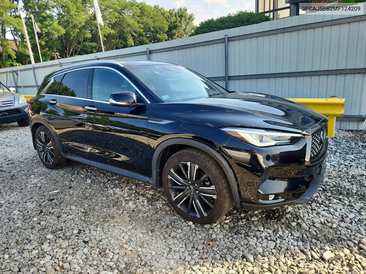 2021 Infiniti Qx50 Luxe VIN: 3PCAJ5BB2MF124209 Lot: 85624195