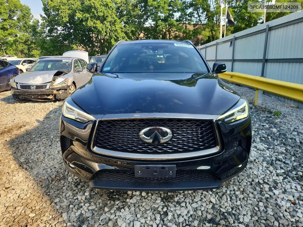 2021 Infiniti Qx50 Luxe VIN: 3PCAJ5BB2MF124209 Lot: 85624195