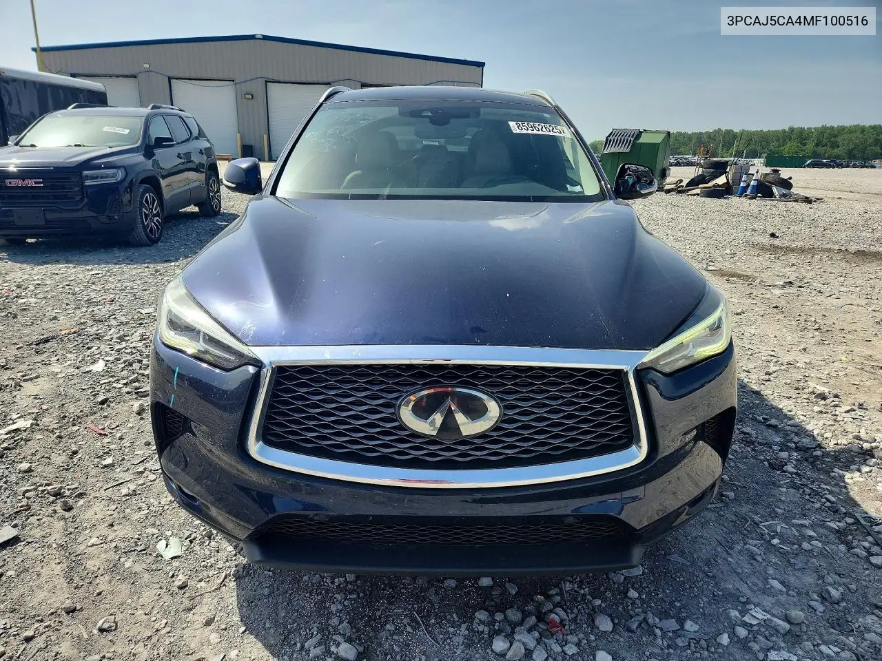 2021 Infiniti Qx50 Essential VIN: 3PCAJ5CA4MF100516 Lot: 85962625
