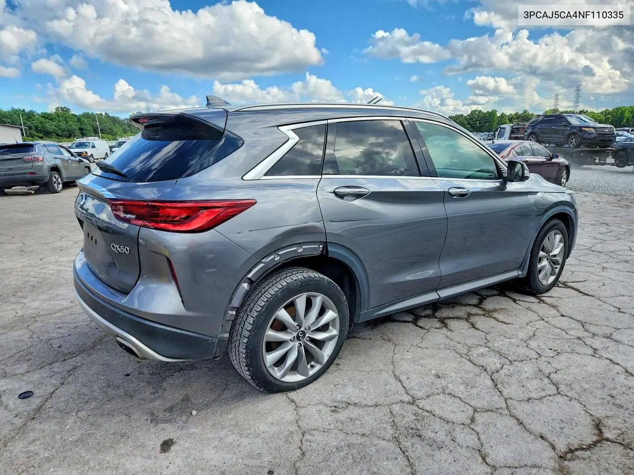 2022 Infiniti Qx50 Essential VIN: 3PCAJ5CA4NF110335 Lot: 54421546