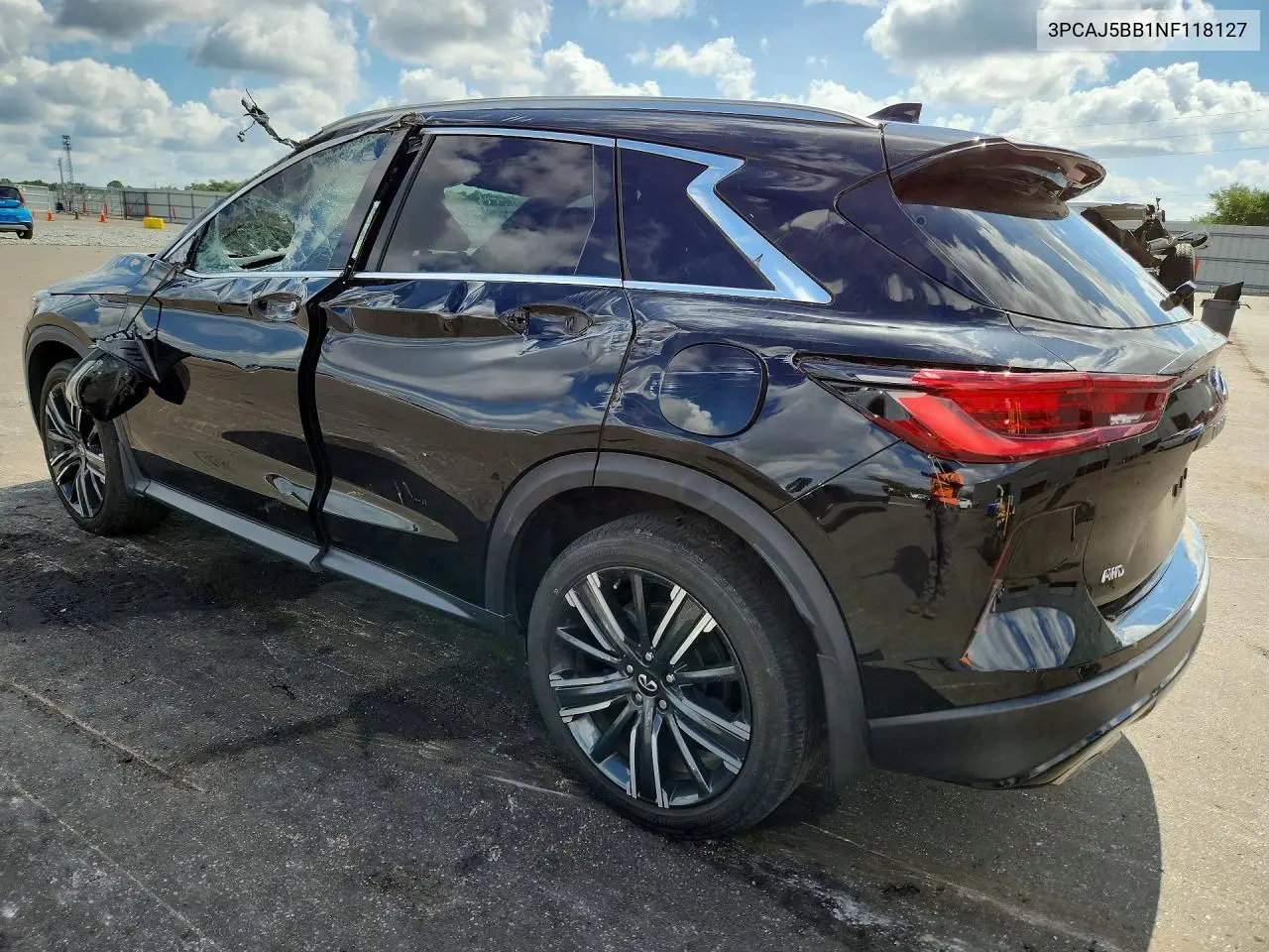 2022 Infiniti Qx50 Luxe VIN: 3PCAJ5BB1NF118127 Lot: 60316776