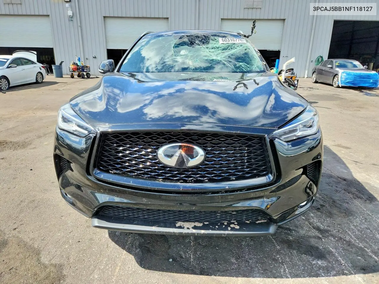 2022 Infiniti Qx50 Luxe VIN: 3PCAJ5BB1NF118127 Lot: 60316776