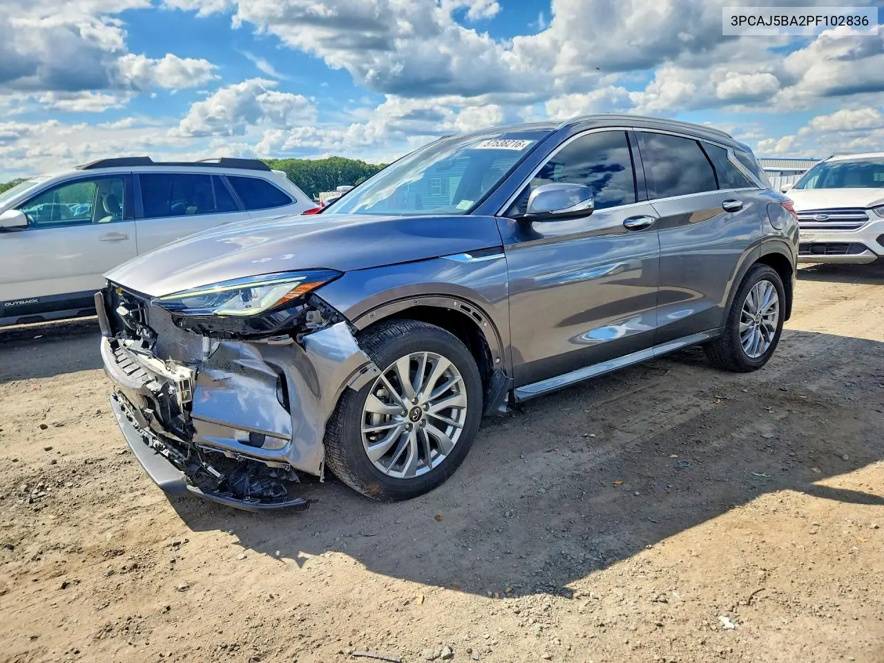 2023 Infiniti Qx50 Luxe VIN: 3PCAJ5BA2PF102836 Lot: 57538216