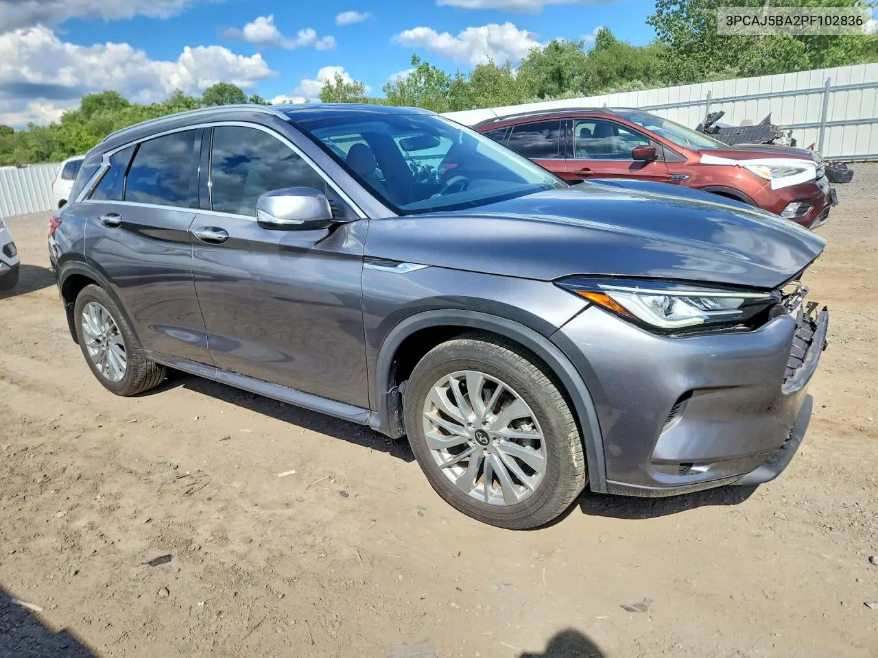 2023 Infiniti Qx50 Luxe VIN: 3PCAJ5BA2PF102836 Lot: 57538216