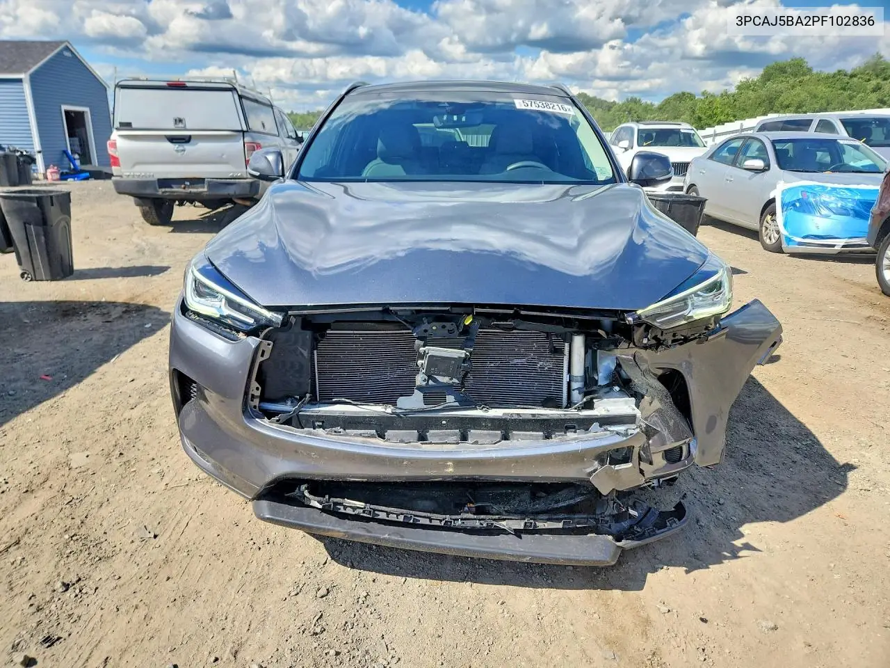 2023 Infiniti Qx50 Luxe VIN: 3PCAJ5BA2PF102836 Lot: 57538216