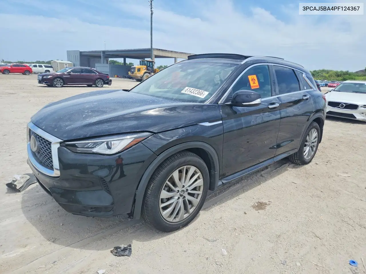 2023 Infiniti Qx50 Luxe VIN: 3PCAJ5BA4PF124367 Lot: 61432366