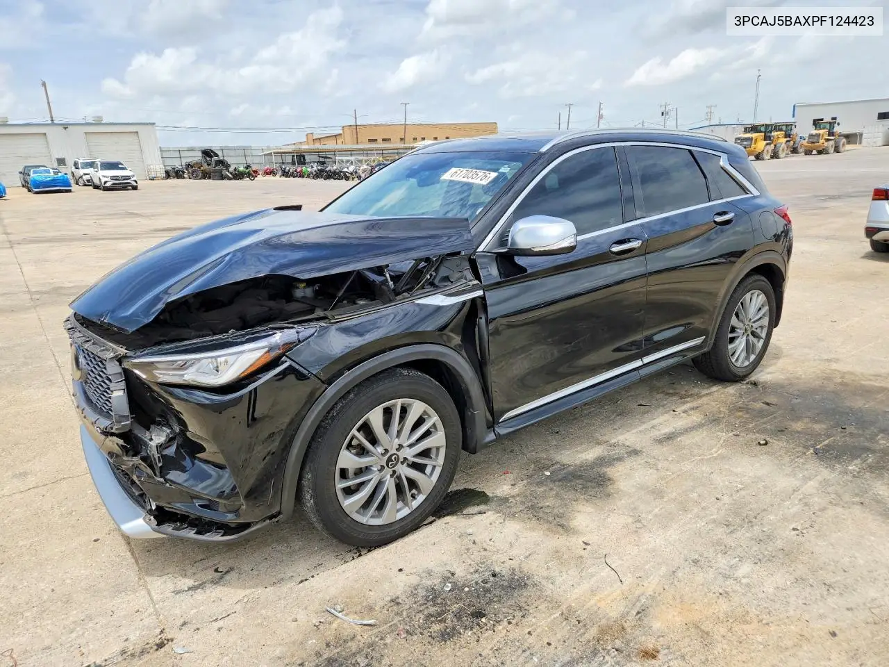 2023 Infiniti Qx50 Luxe VIN: 3PCAJ5BAXPF124423 Lot: 61703576