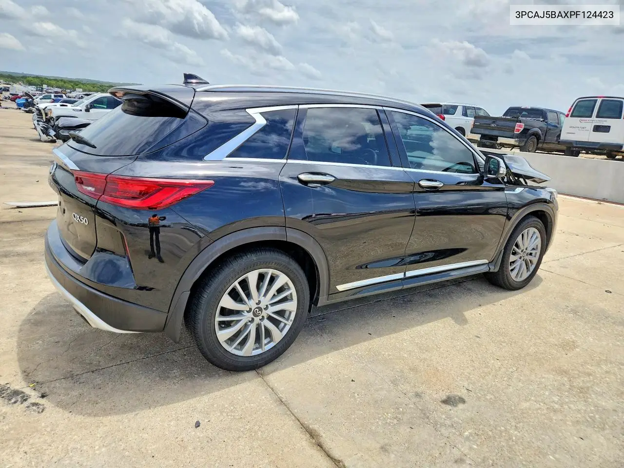 2023 Infiniti Qx50 Luxe VIN: 3PCAJ5BAXPF124423 Lot: 61703576
