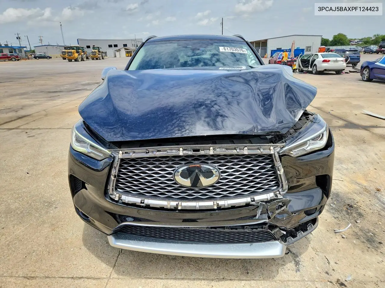2023 Infiniti Qx50 Luxe VIN: 3PCAJ5BAXPF124423 Lot: 61703576