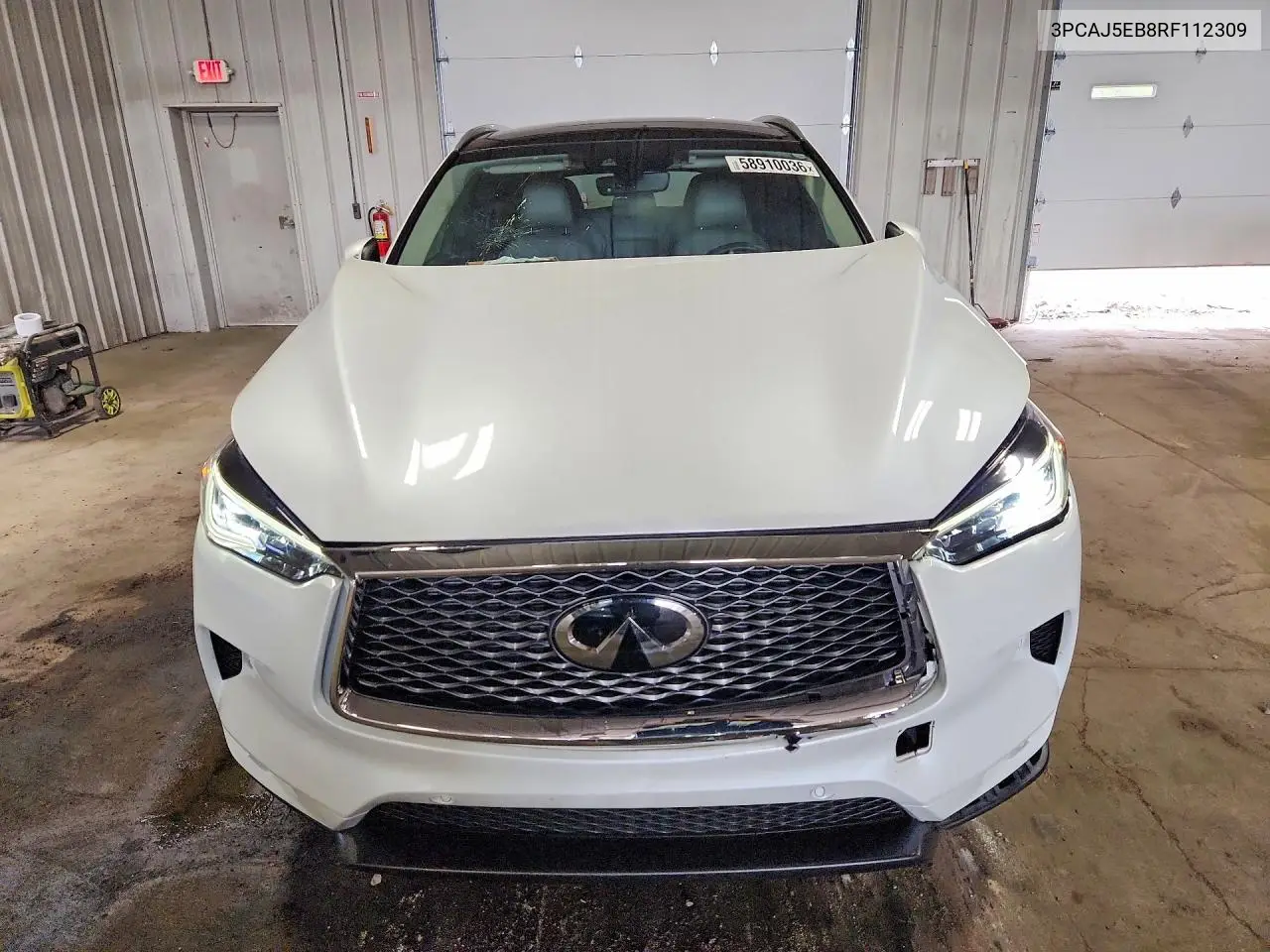2024 Infiniti Qx50 Sensory VIN: 3PCAJ5EB8RF112309 Lot: 58910036