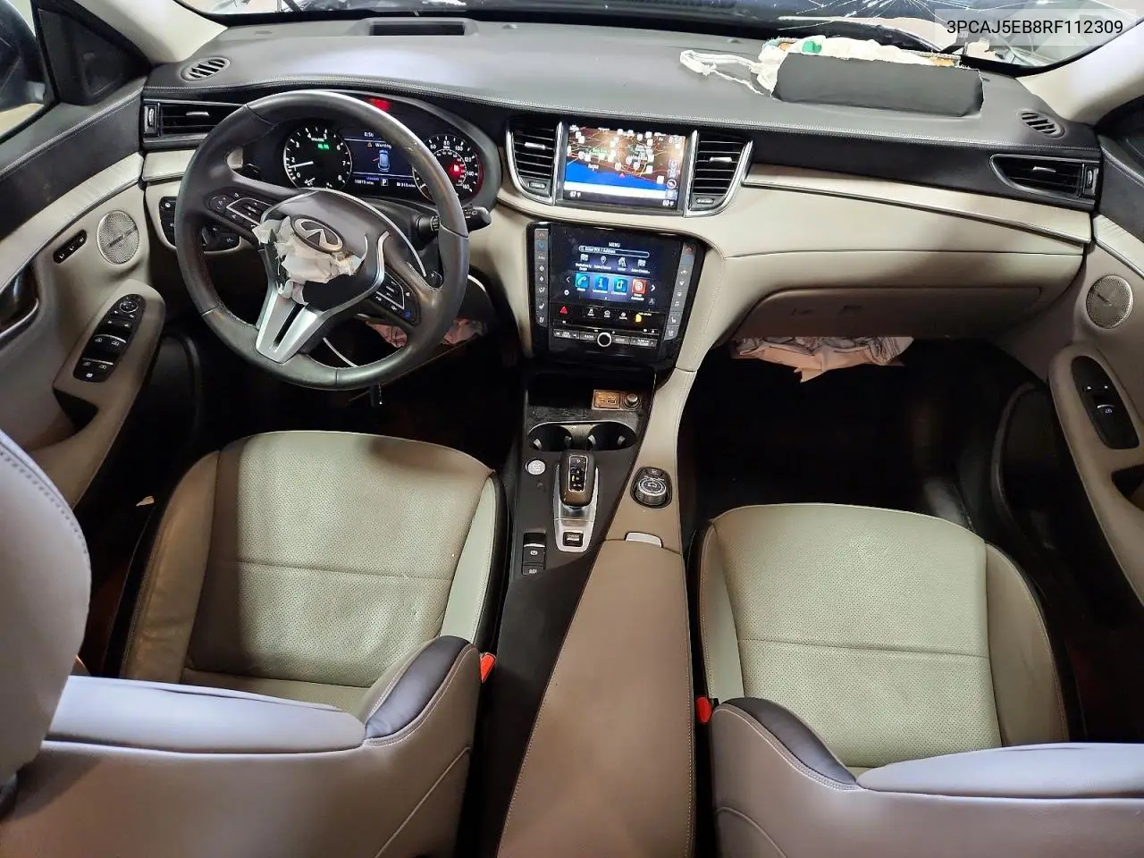 2024 Infiniti Qx50 Sensory VIN: 3PCAJ5EB8RF112309 Lot: 58910036