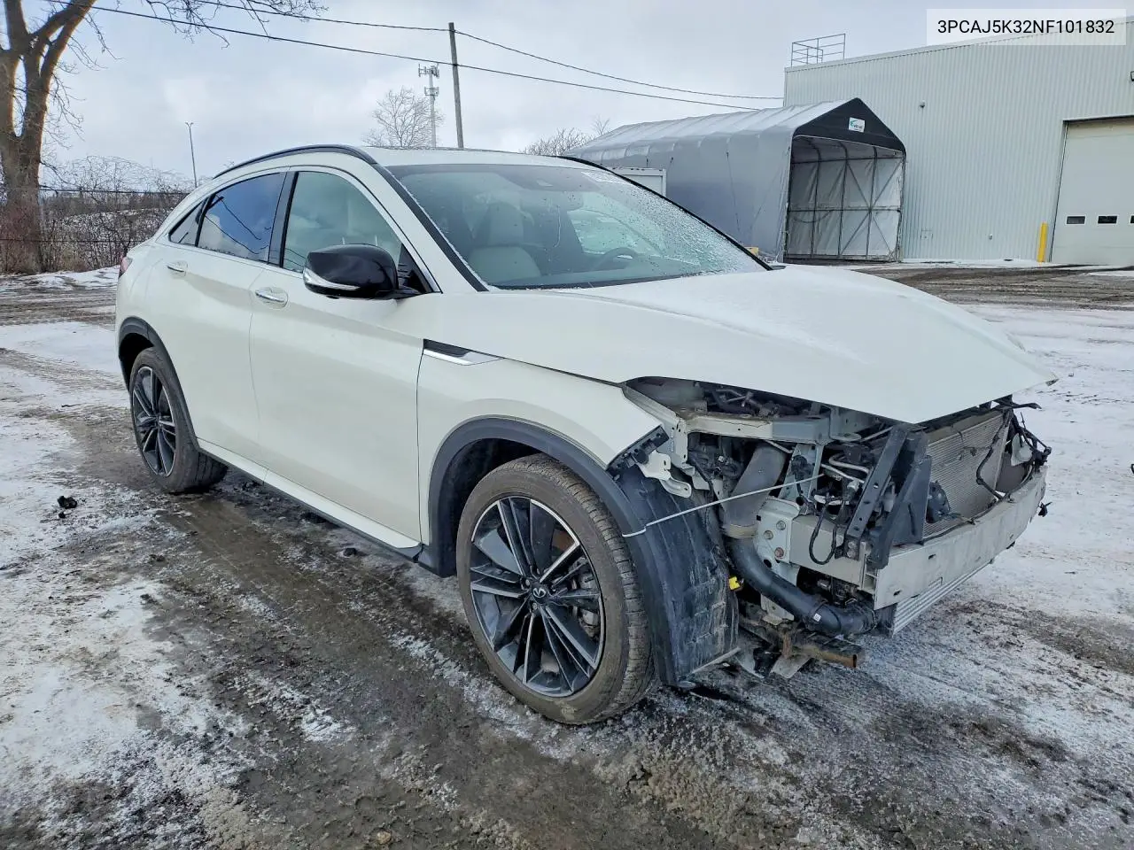 2022 Infiniti Qx55 Essential VIN: 3PCAJ5K32NF101832 Lot: 45728366