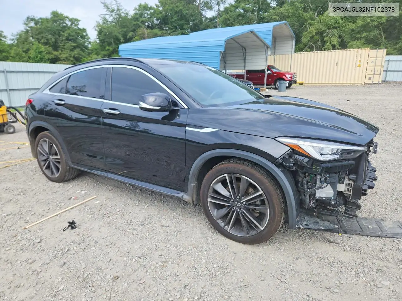 2022 Infiniti Qx55 Sensory VIN: 3PCAJ5L32NF102378 Lot: 54708146
