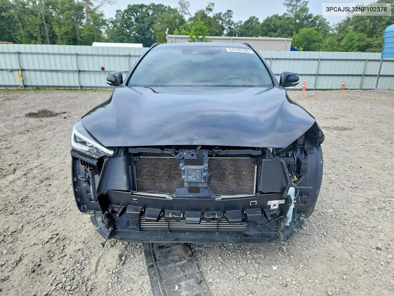 2022 Infiniti Qx55 Sensory VIN: 3PCAJ5L32NF102378 Lot: 54708146