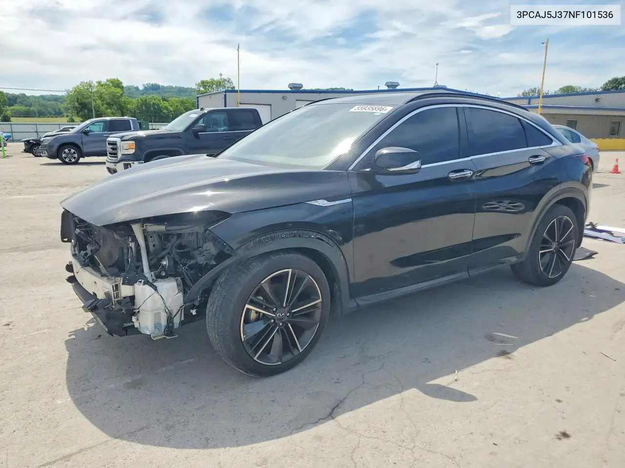 2022 Infiniti Qx55 Luxe VIN: 3PCAJ5J37NF101536 Lot: 55935896