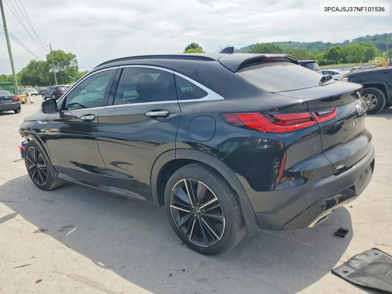 2022 Infiniti Qx55 Luxe VIN: 3PCAJ5J37NF101536 Lot: 55935896