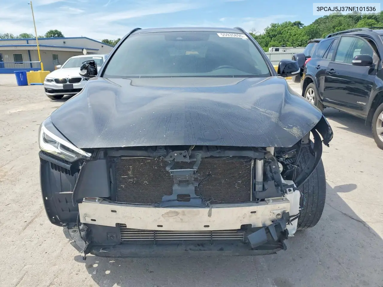 2022 Infiniti Qx55 Luxe VIN: 3PCAJ5J37NF101536 Lot: 55935896