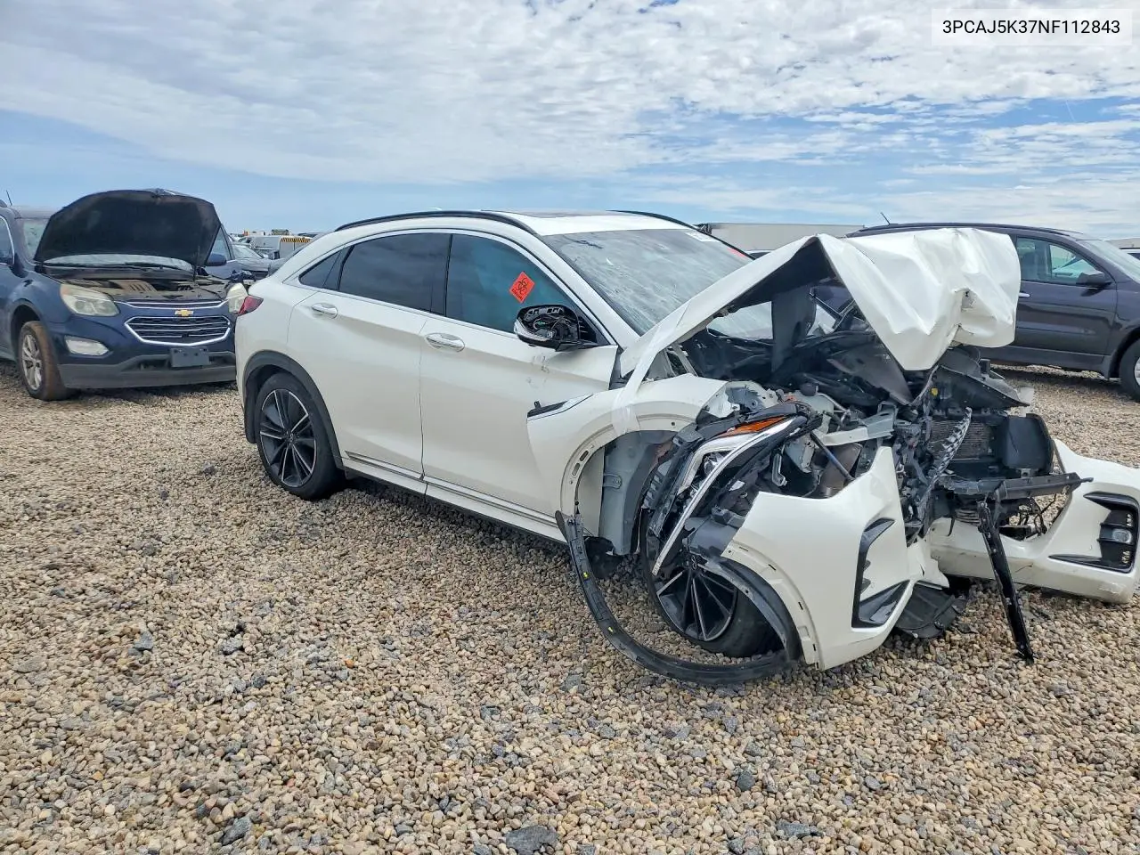 2022 Infiniti Qx55 Essential VIN: 3PCAJ5K37NF112843 Lot: 56168046