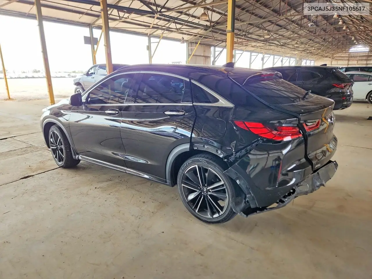 2022 Infiniti Qx55 Luxe VIN: 3PCAJ5J35NF105617 Lot: 58814366