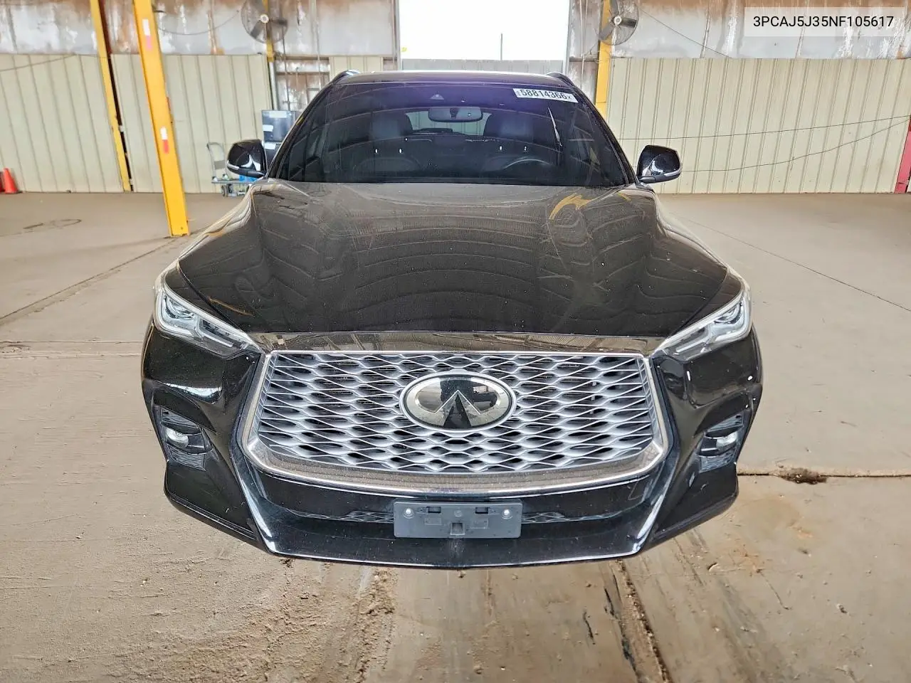 2022 Infiniti Qx55 Luxe VIN: 3PCAJ5J35NF105617 Lot: 58814366