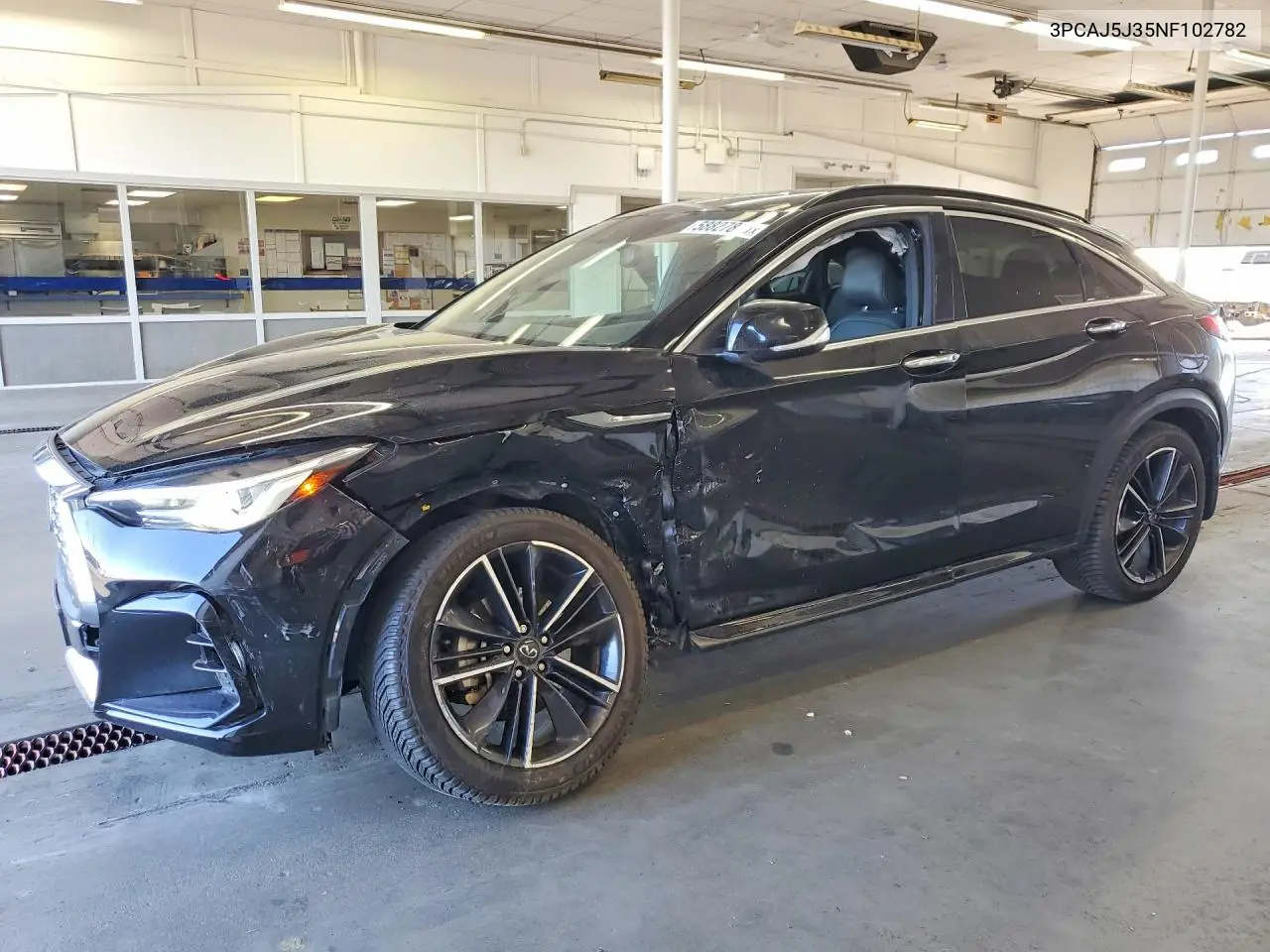 2022 Infiniti Qx55 Luxe VIN: 3PCAJ5J35NF102782 Lot: 58827876