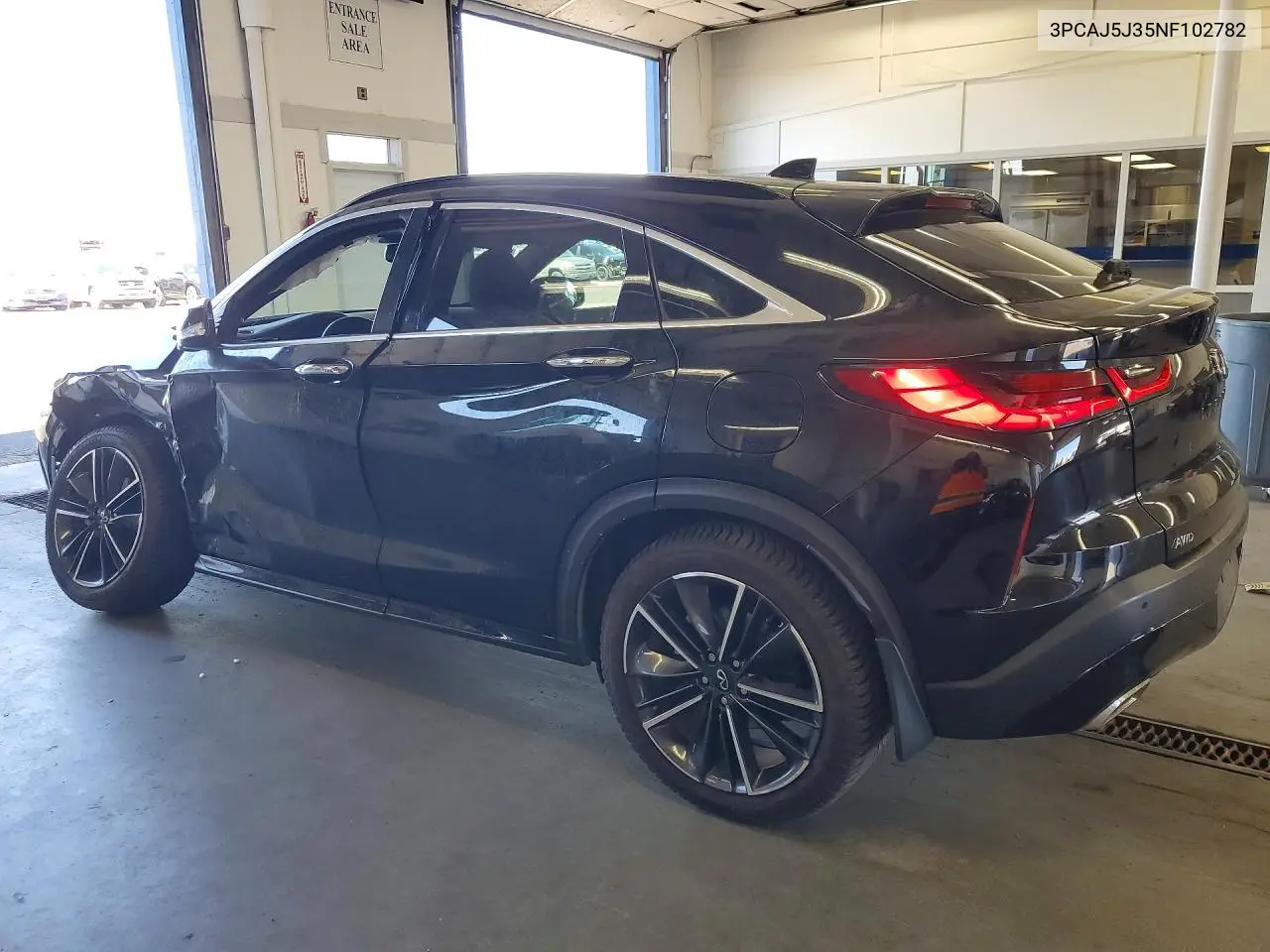 2022 Infiniti Qx55 Luxe VIN: 3PCAJ5J35NF102782 Lot: 58827876