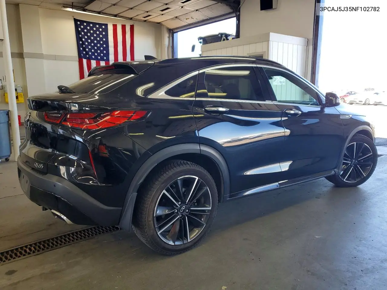 2022 Infiniti Qx55 Luxe VIN: 3PCAJ5J35NF102782 Lot: 58827876