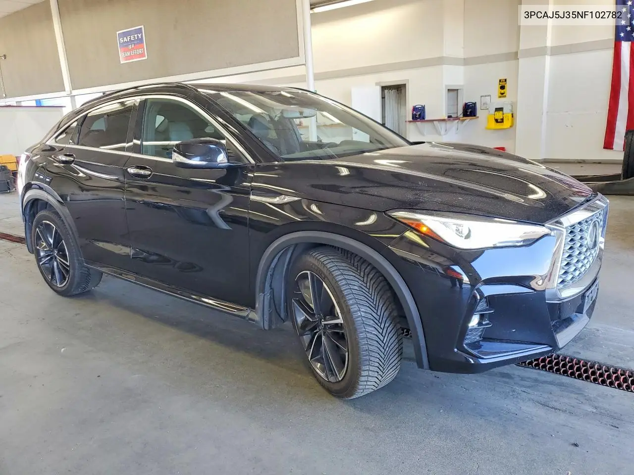 2022 Infiniti Qx55 Luxe VIN: 3PCAJ5J35NF102782 Lot: 58827876