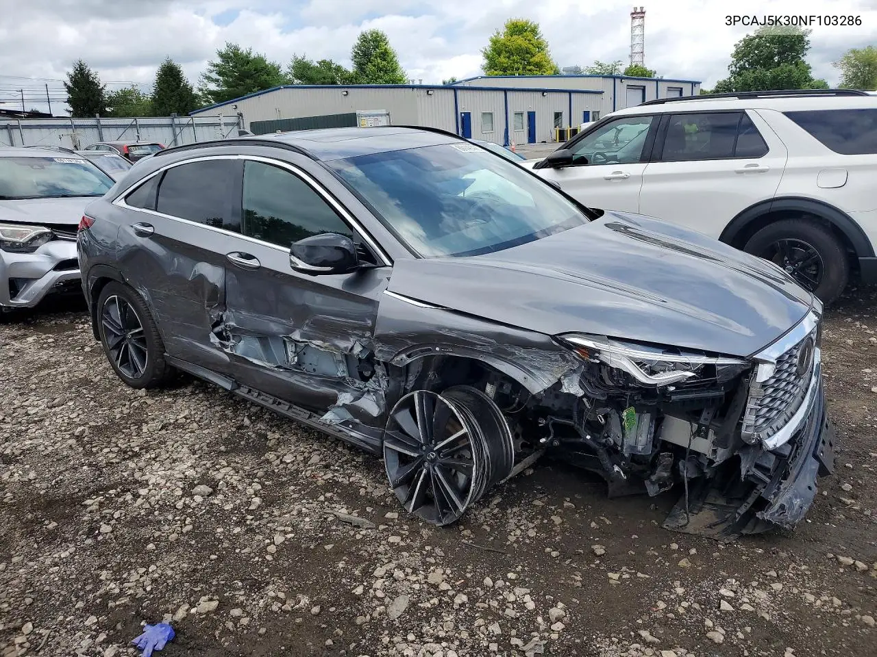 2022 Infiniti Qx55 Essential VIN: 3PCAJ5K30NF103286 Lot: 60149476