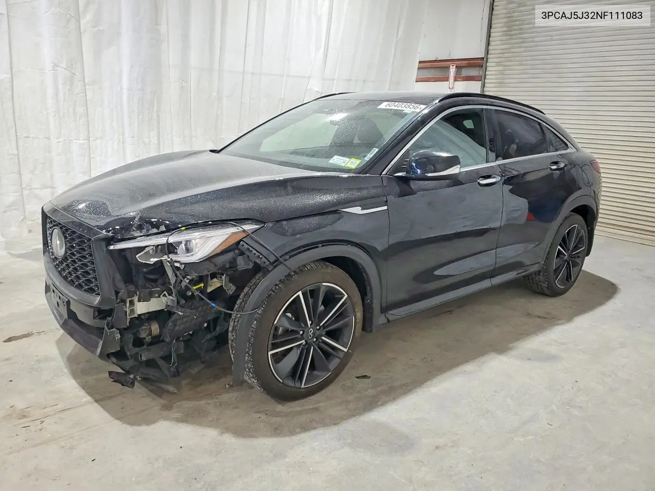 2022 Infiniti Qx55 Luxe VIN: 3PCAJ5J32NF111083 Lot: 60403856