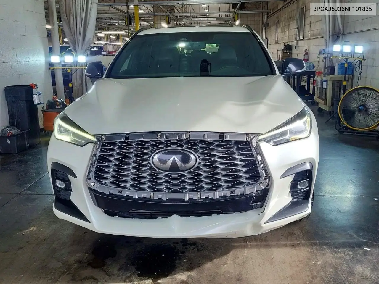 2022 Infiniti Qx55 Luxe VIN: 3PCAJ5J36NF101835 Lot: 60650506