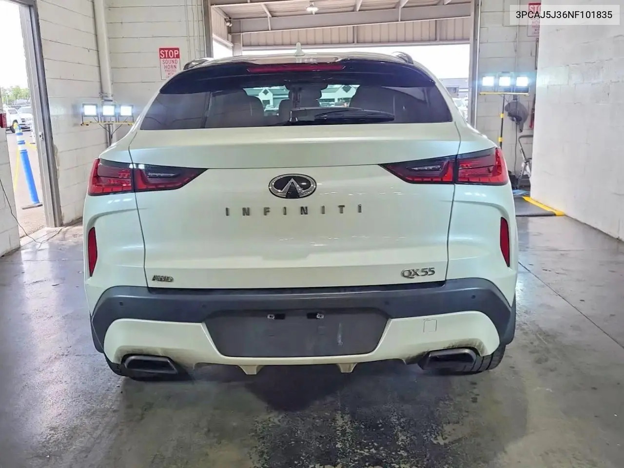 2022 Infiniti Qx55 Luxe VIN: 3PCAJ5J36NF101835 Lot: 60650506