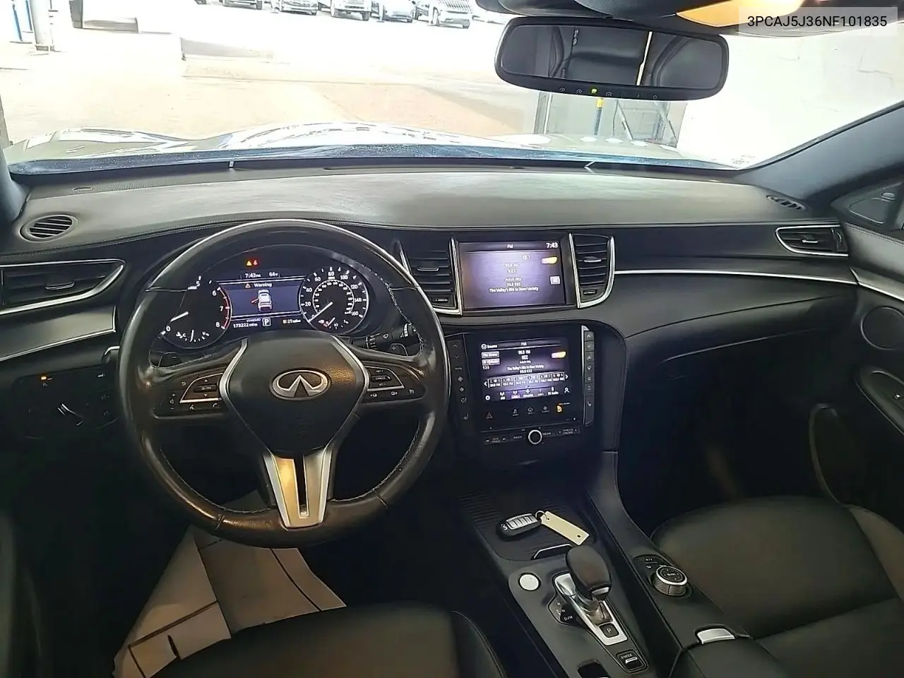 2022 Infiniti Qx55 Luxe VIN: 3PCAJ5J36NF101835 Lot: 60650506