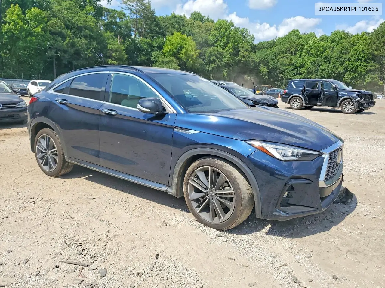 2023 Infiniti Qx55 Essential VIN: 3PCAJ5KR1PF101635 Lot: 58808906
