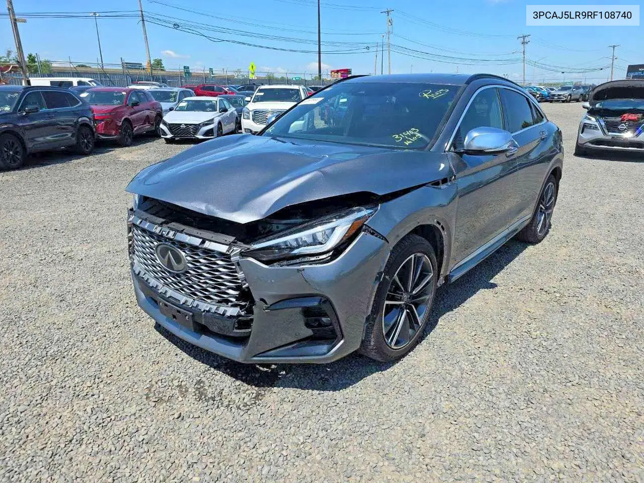 2024 Infiniti Qx55 Sensory VIN: 3PCAJ5LR9RF108740 Lot: 60644496