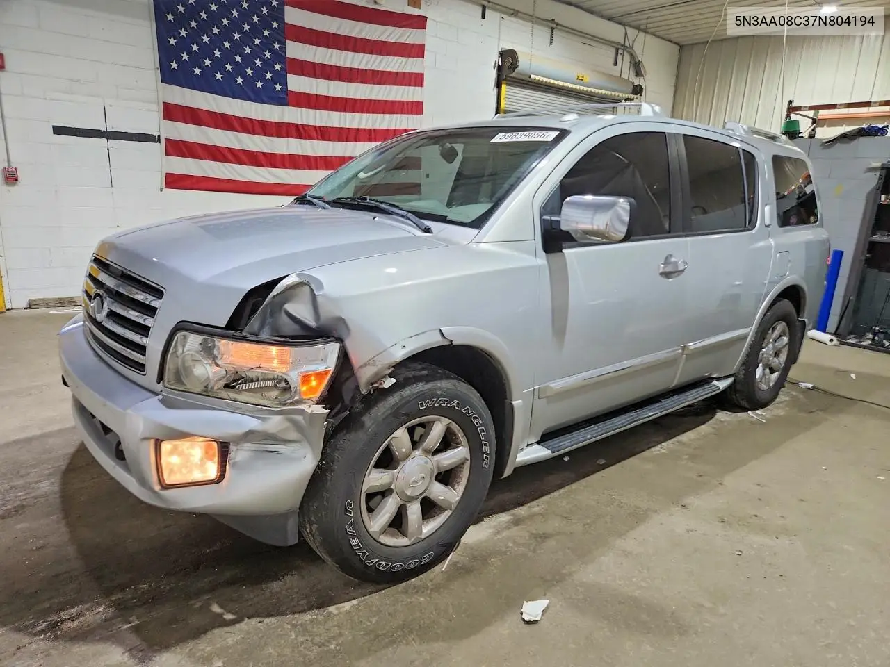2007 Infiniti Qx56 Base VIN: 5N3AA08C37N804194 Lot: 59839056
