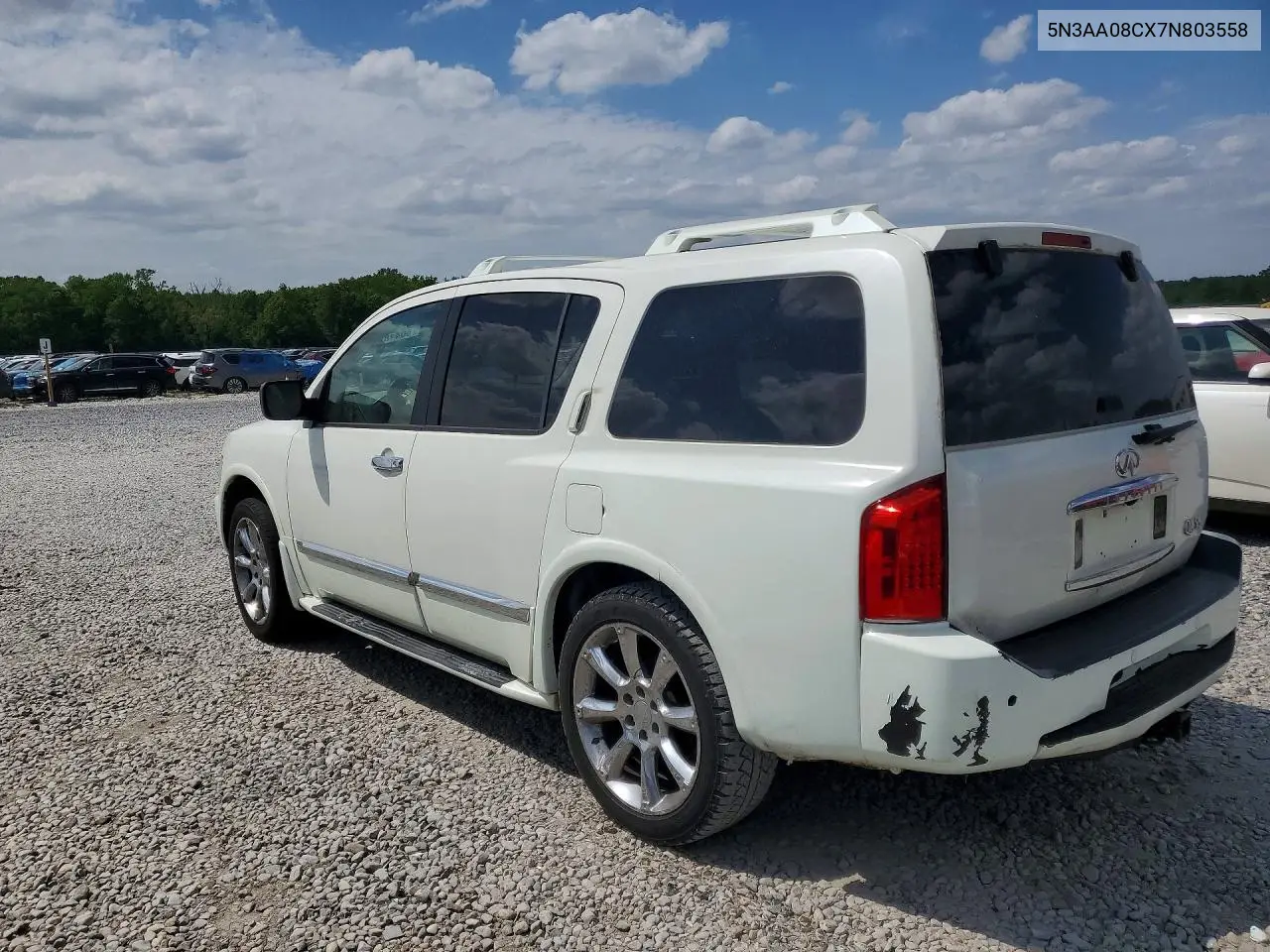 2007 Infiniti Qx56 Base VIN: 5N3AA08CX7N803558 Lot: 61815946