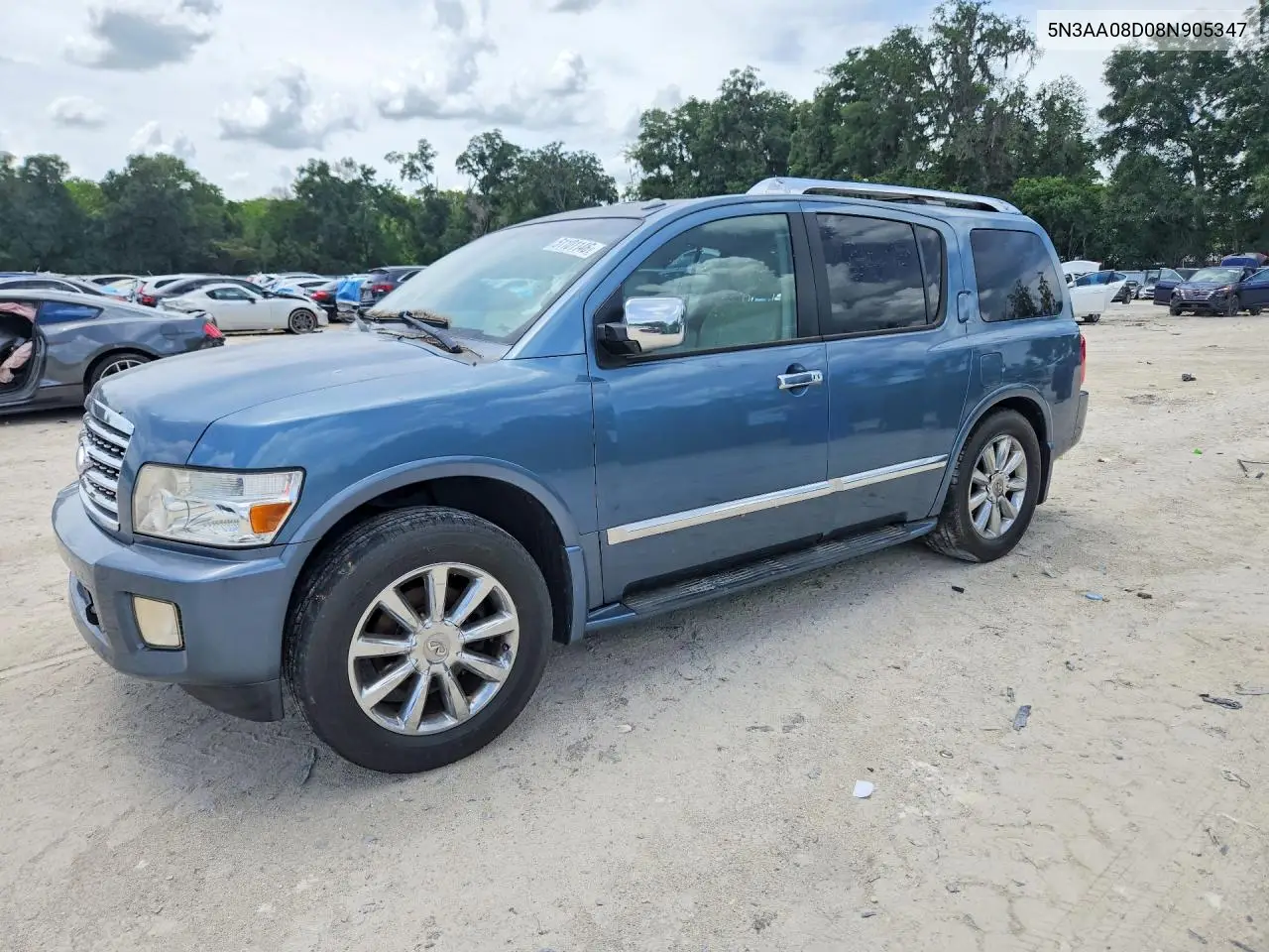 2008 Infiniti Qx56 Base VIN: 5N3AA08D08N905347 Lot: 51101146