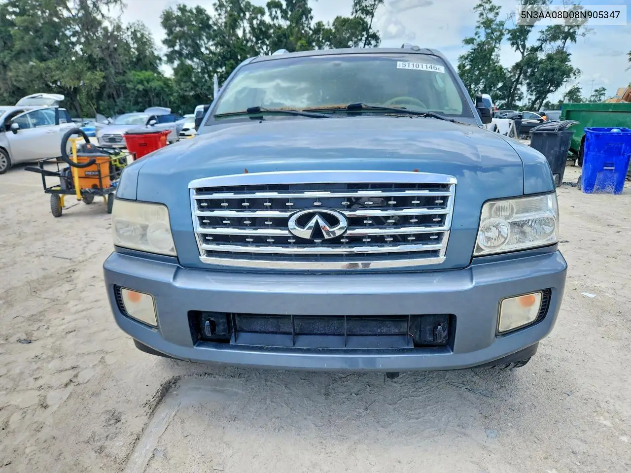 2008 Infiniti Qx56 Base VIN: 5N3AA08D08N905347 Lot: 51101146