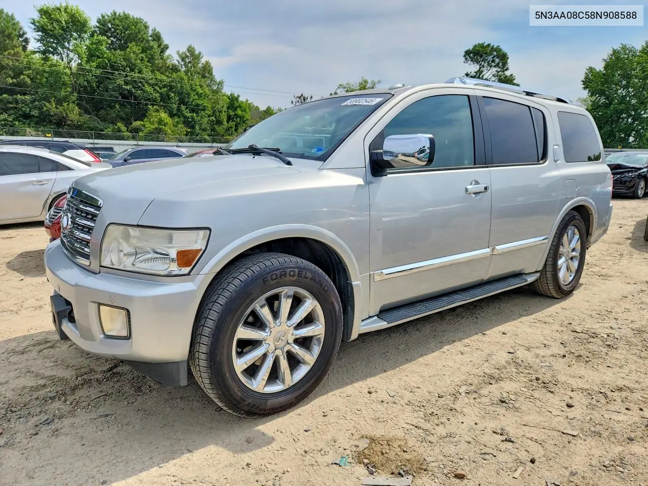 2008 Infiniti Qx56 Base VIN: 5N3AA08C58N908588 Lot: 58902546