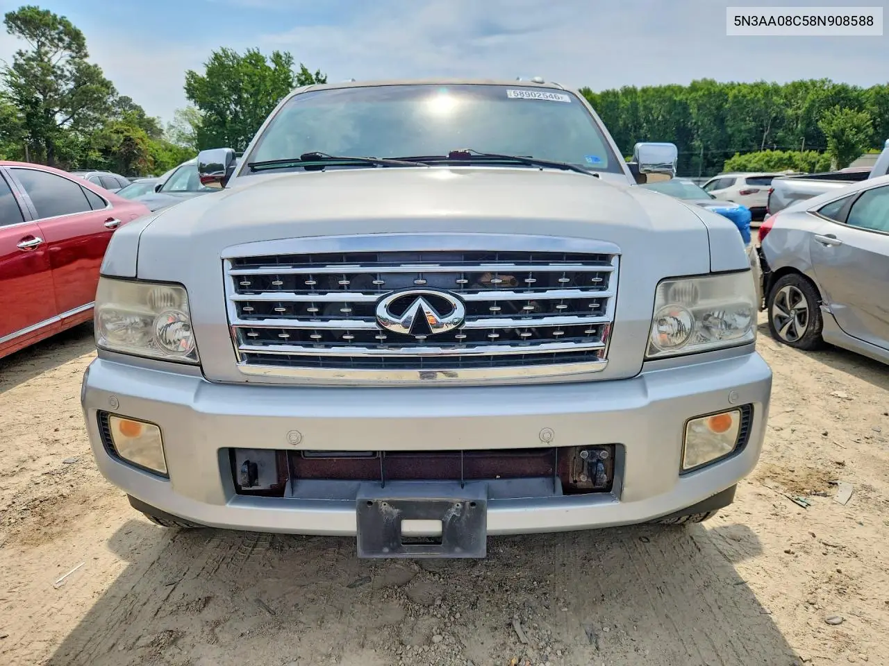2008 Infiniti Qx56 Base VIN: 5N3AA08C58N908588 Lot: 58902546